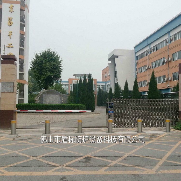 电动不锈钢升降地桩 全自动液压伸降柱 学校大门防撞升降挡车庄