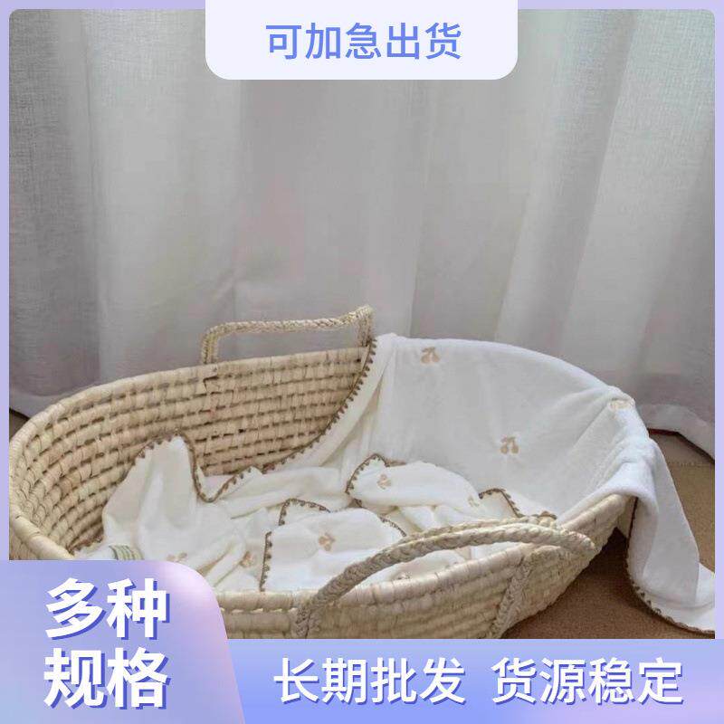 收纳筐风纯置手提篮拍照道具篮子清集百天婴儿提篮篮子摇篮儿宝宝
