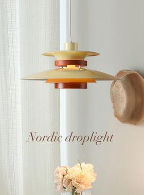 餐厅吊灯中古日式餐桌灯丹麦PH5吧台灯具卧室灯奶油风餐厅灯F117