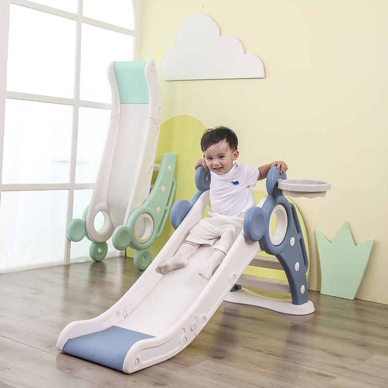 儿童室内外家用带楼梯折叠滑滑梯小型幼儿园宝宝小孩滑梯玩具加厚