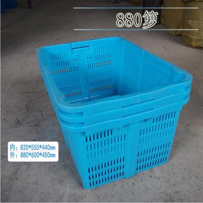 880型号镂空塑料箱长方形加厚箩筐超大号快递分拣筐注塑