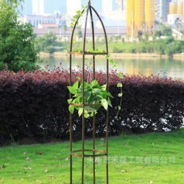 简约阳台花架落地架绿萝铁花架铁线莲月季欧月爬藤架花园支架