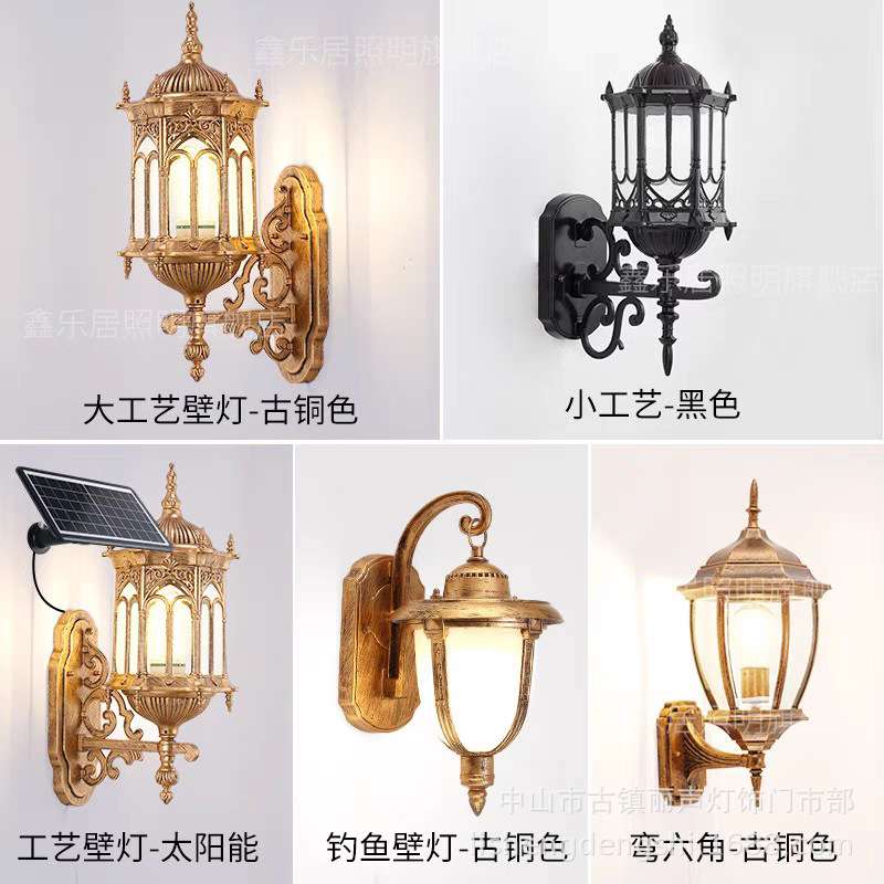中式古典户外防水装饰壁灯阳台过道餐厅别墅外墙庭院大门照明灯具