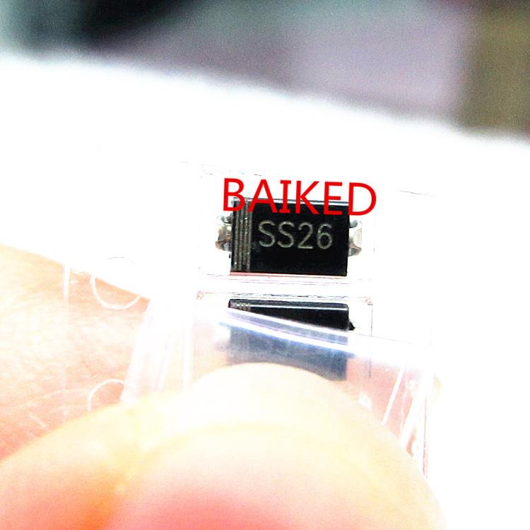 贴片肖特基二极管SR260SS26SK262A/60VSMA2000只1盘=70元