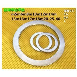 DIN125A镀锌薄垫片M5M6M8M10M12M13M20平垫圈