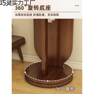 旋转穿衣镜全身落地镜家用卧室挂衣帽架镜子一体试衣镜立式可移