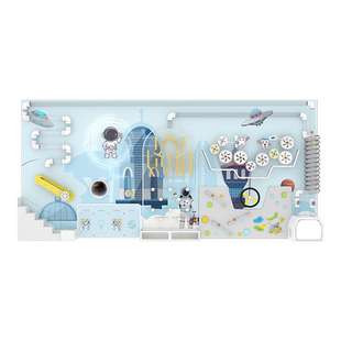 幼儿园小学科技馆儿童科技墙玩具球乐堡球墙益智齿轮墙面游乐设备