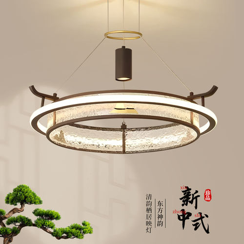 鼎嘉新中式铁艺客厅餐厅书房吊灯