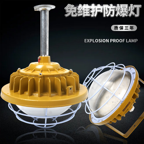 led防爆灯圆形ip66防水户外仓库厂房车间隔爆型超亮投光灯泛光灯