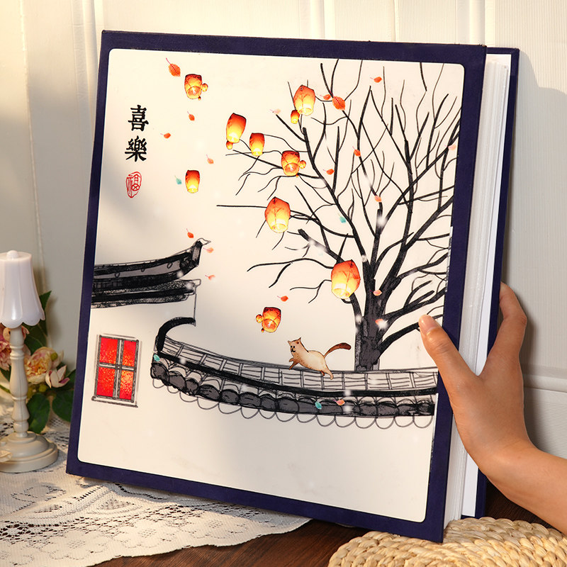 6寸相册本家庭版大容量插页式混装混合纪念册相簿收纳5寸影集相框