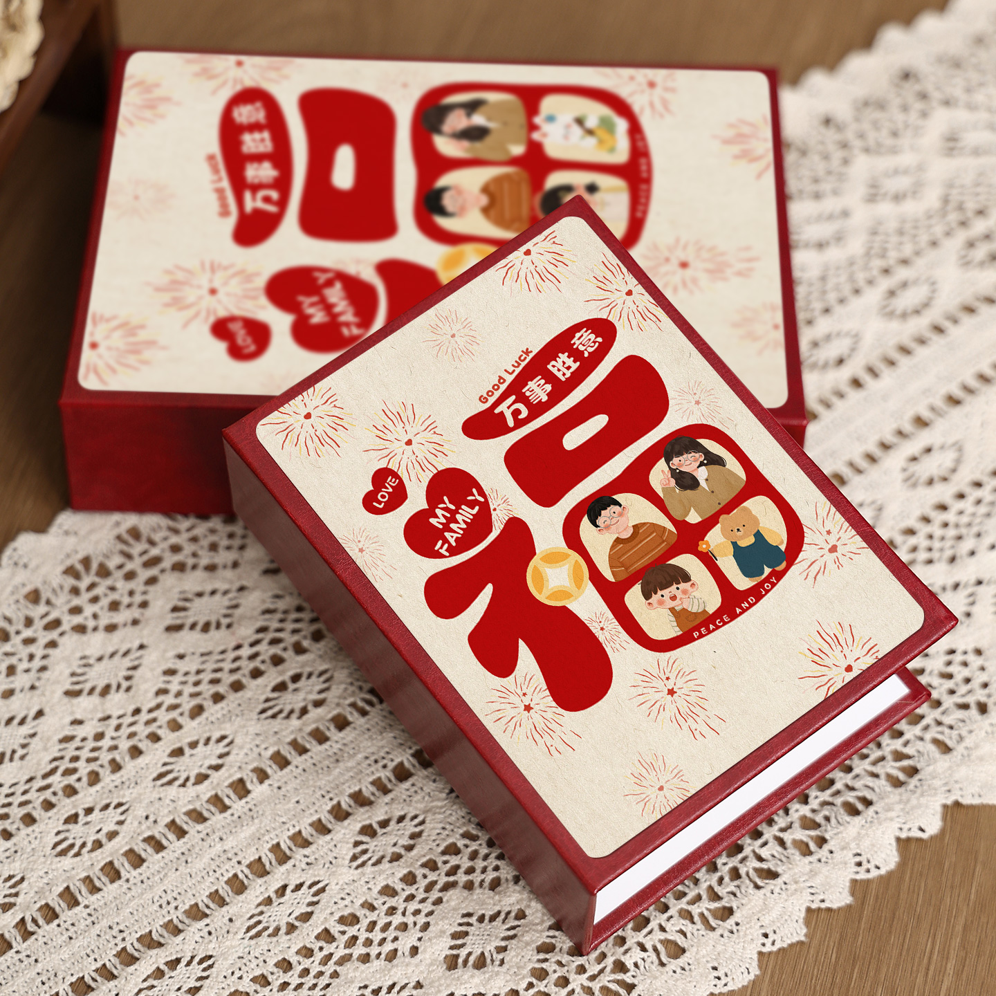 万事胜意相册相簿一家三口纪念册