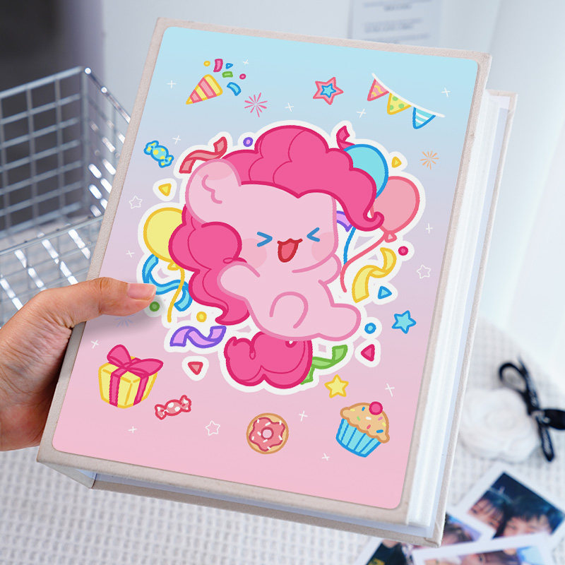 粉色小马插页大容量宝宝相册