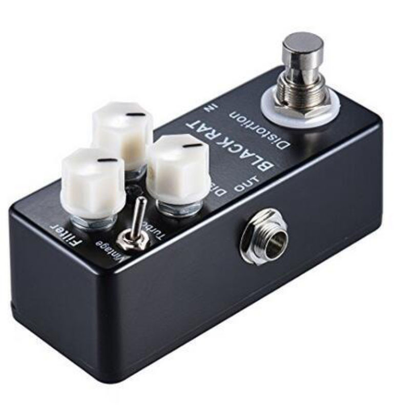 AUDIO迷你吉他效果器老鼠失真z效果器 BLACK RAT distortion