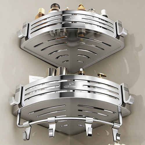 潜水艇卫生间浴室三角置物架墙角厕所洗手间洗漱台墙上收纳挂架子