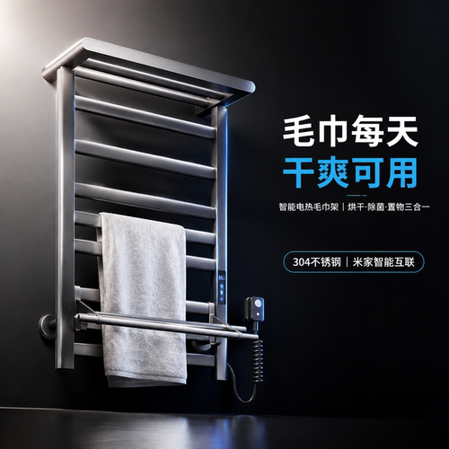 潜水艇正品智能电热毛巾架烘干