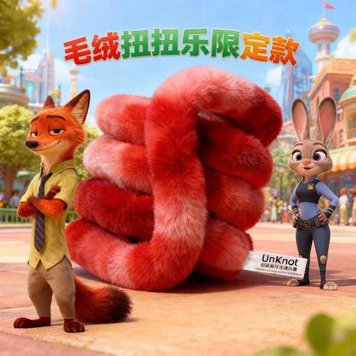 【高颜值毛绒扭扭乐官方正版】