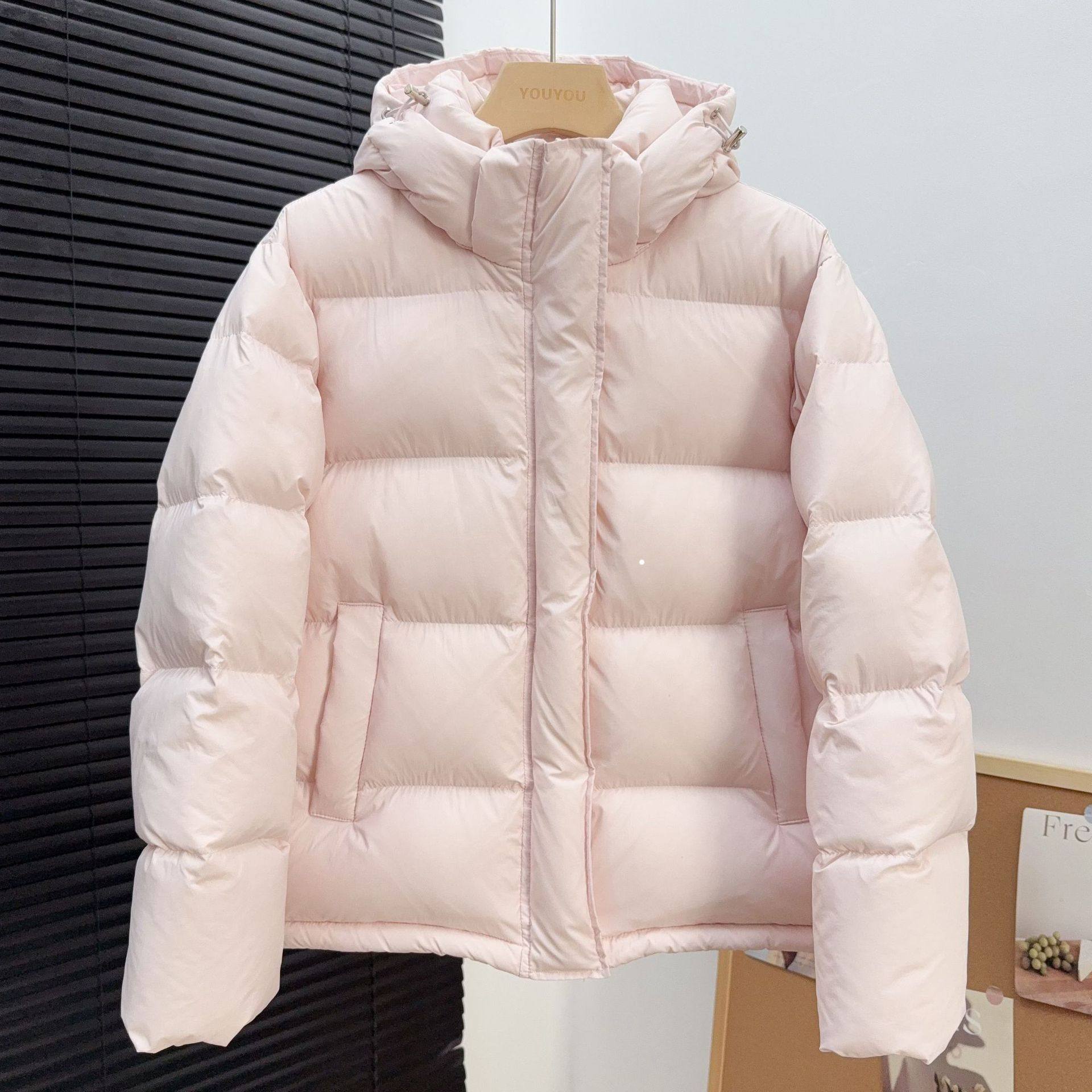 95白鸭绒羽绒服女短款加厚面包服2025新款帽子可拆卸加厚保暖外套,女装/女士精品,羽绒服,淘宝优惠券,粉丝福利购,淘宝优惠卷