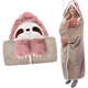 sloth wear hooded cartoon blanket 可爱懒人毯全身可穿午休睡毯