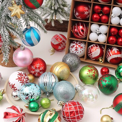 42pcs 2023 new Christmas ball gift box beautifully wrapped