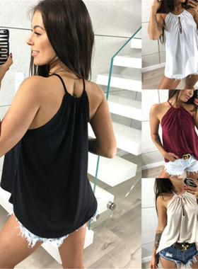 ummer Sleeveless Women Tee Loose Casual Tank Tops Lady Camis