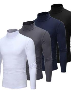 Cotton Cotton High Neck Pullover Sweater Tops Turtleneck UK