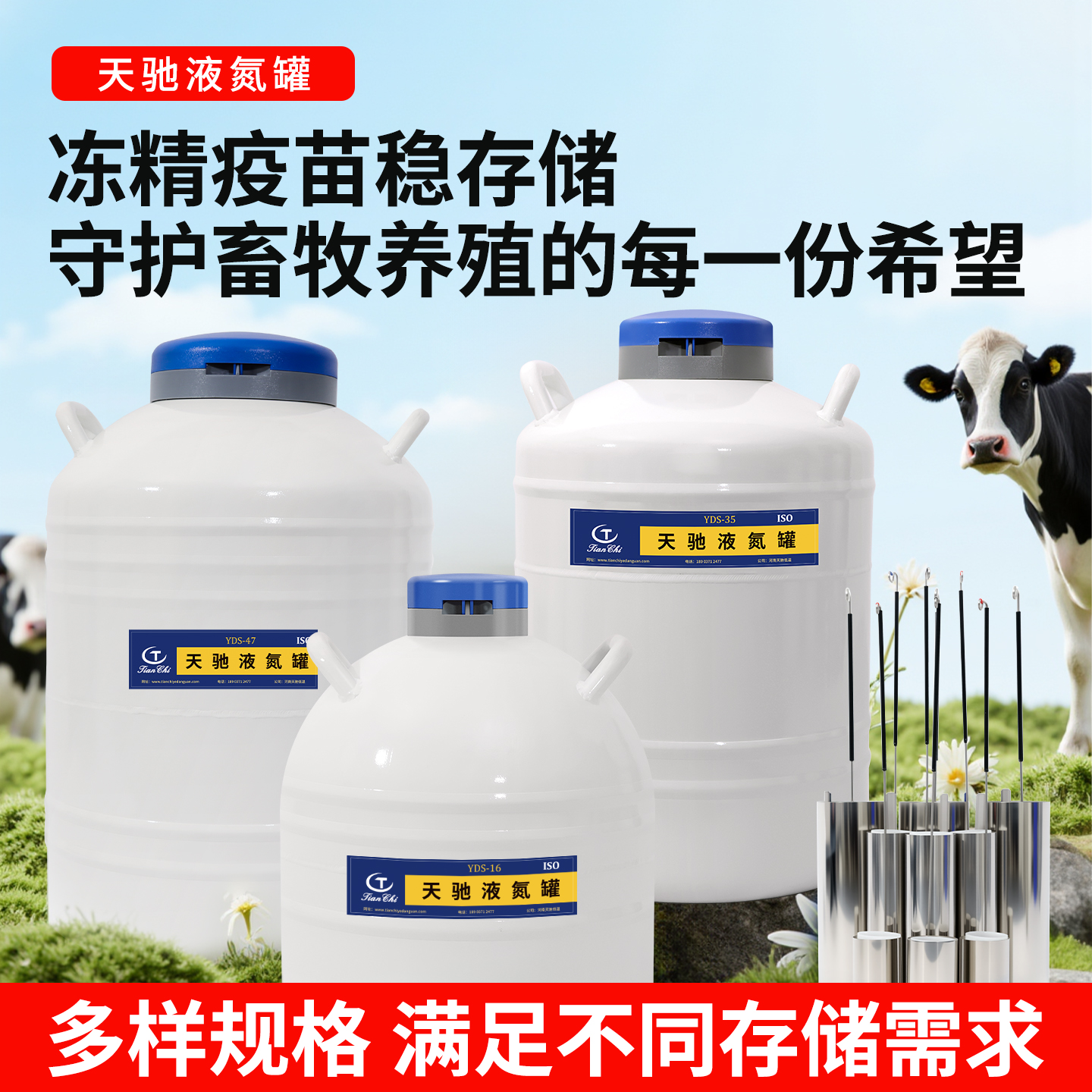 天驰液氮罐10升畜牧冻精养殖设备