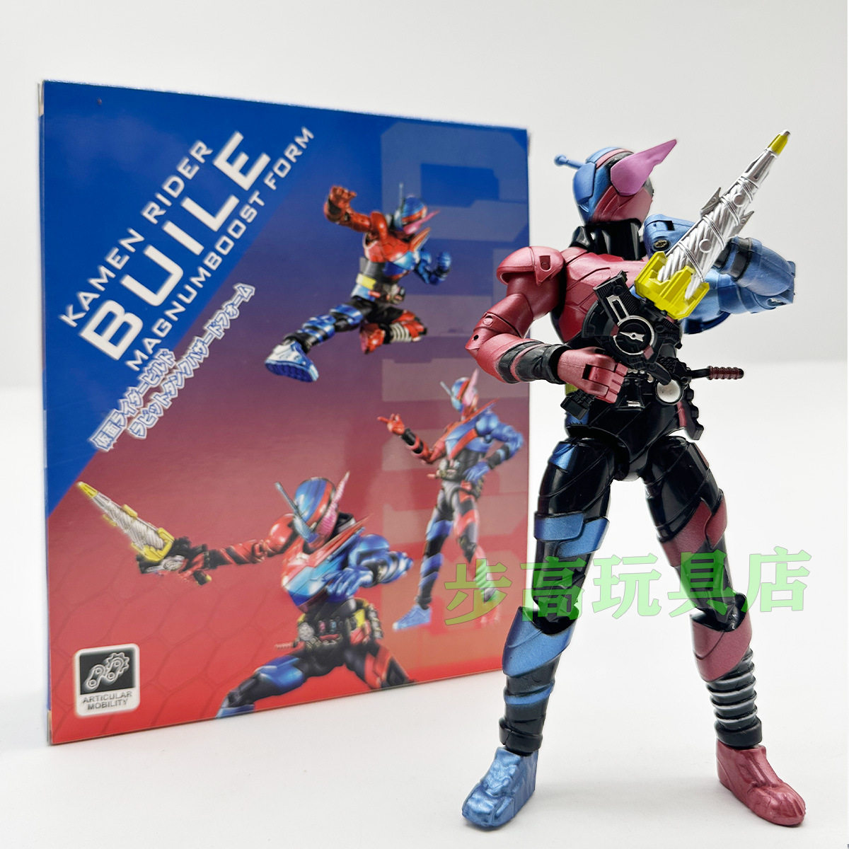 초가동 SHF 가면라이더 겐지 폭스 GEATS 매그넘 스러스터 형태 가동 피규어