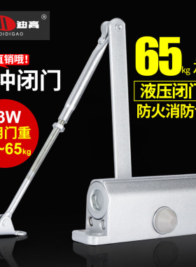 大地迪高闭门器液压缓冲自动关门静音神器弹簧合家用铁消防火门B3