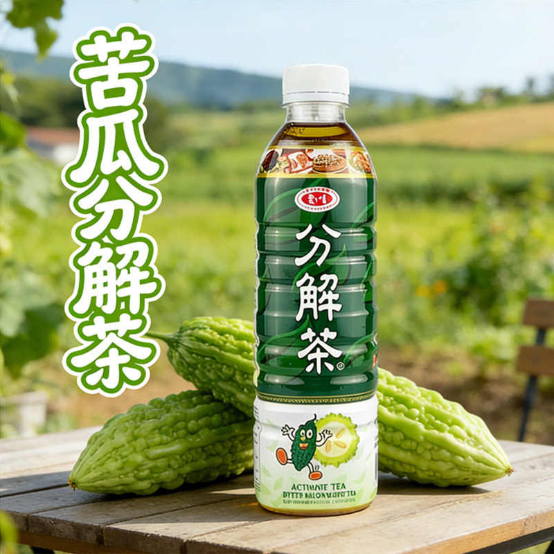 台湾饮料爱之味山苦瓜分解茶590ML凉茶退火解油腻茶饮料图片