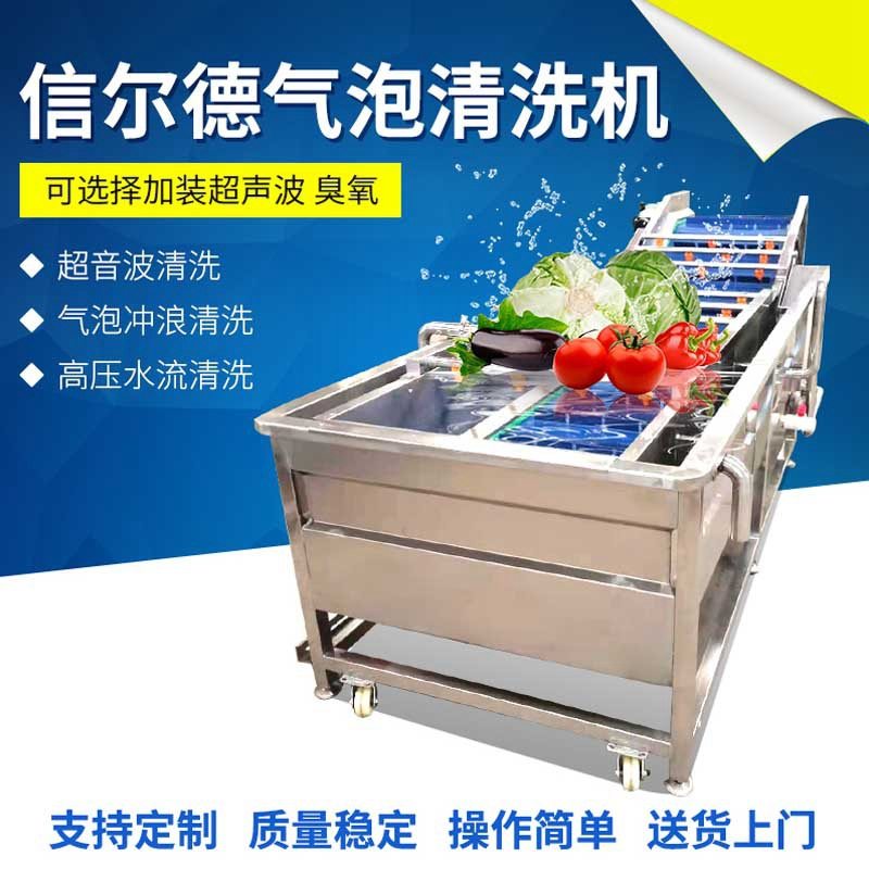 小型果蔬清洗机 芦笋草莓清洗机 蔬菜气泡清洗机 梨子清洗