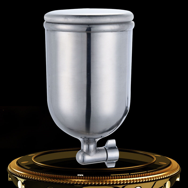 喷漆枪上壶单壶w-71喷漆壶配件侧壶铝壶400ml漆壶f75上喷壶杯壶子