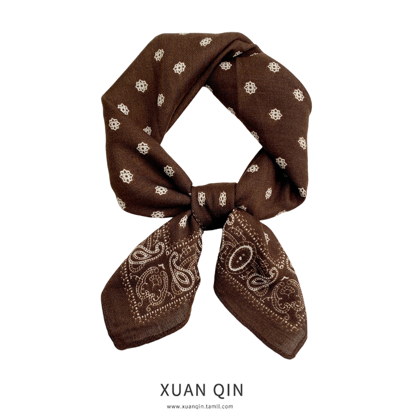 咖色腰果花复古仿棉麻小方巾女丝巾护颈围脖百搭春秋围巾新款领巾,服饰配件/皮带/帽子/围巾,围巾/丝巾/披肩,淘宝优惠券,粉丝福利购,淘宝优惠卷