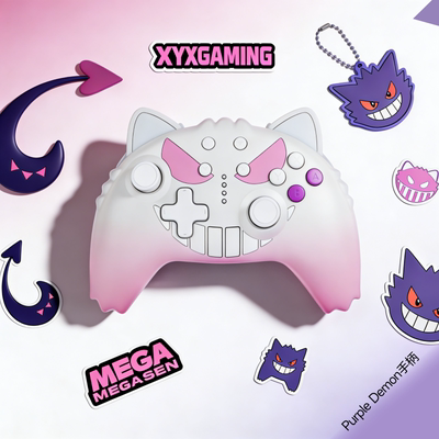 闪光PURPLEDEDMON无线NS手柄