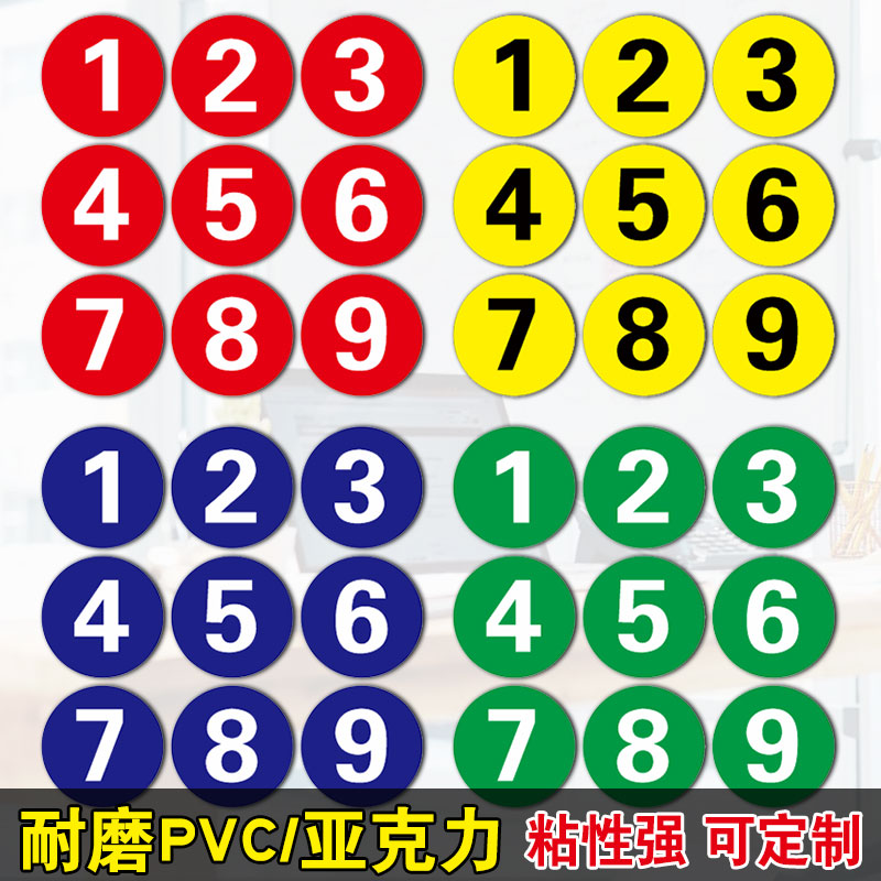 机器防水防滑耐磨定制食堂号码牌