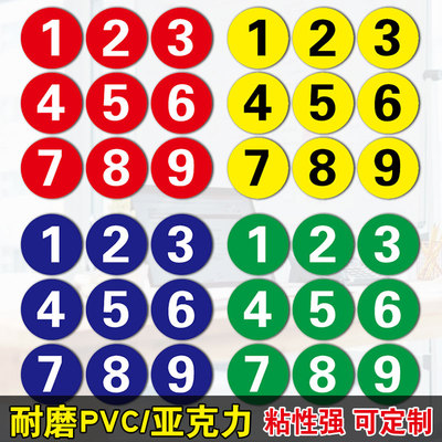 机器防水防滑耐磨定制食堂号码牌