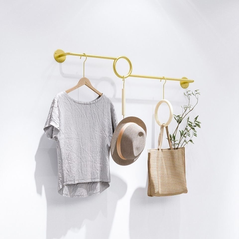 服装店展示架壁挂杆上墙