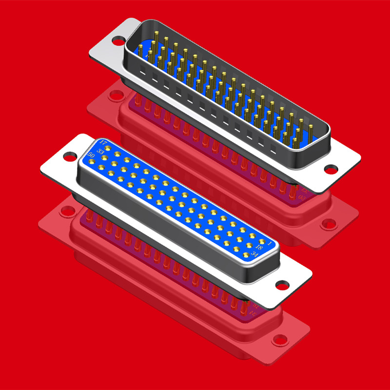 HDB50公头母头3排50针尚安杰/SAJ