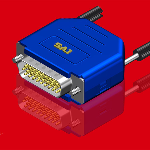 DB26插头DB26针卡扣式组装接头