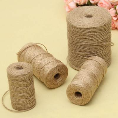 30/50/100Meters Natural Vintage Jute Rope Cord String Twine