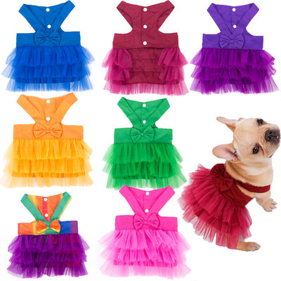 New Pet Skirt Comfortable and Breathable Dog Strap Dress Se