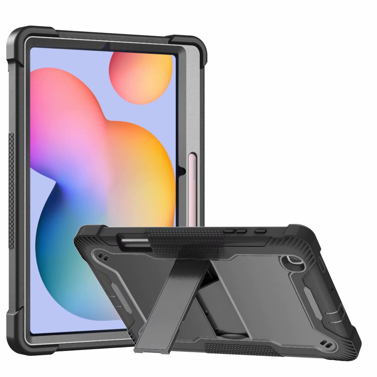 适用三星Samsung Tab S6 Lite Stand Case P610 P615 A7 Lite A9+ S7 S8+ S9 Ultra Anti-Shock Cover保护壳