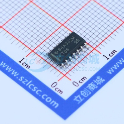 反相器 SN74HCT04DR SOIC-14 TI/德州 电子元器件配单原装正品