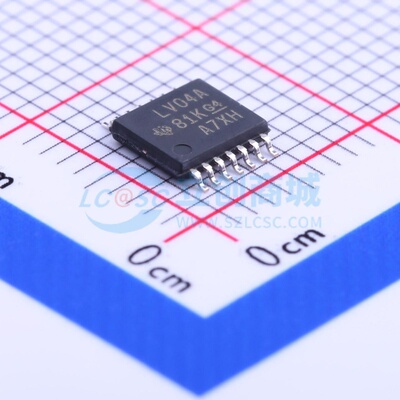 反相器 SN74LV04APWR TSSOP-14 TI/德州 电子元器件配单原装正品