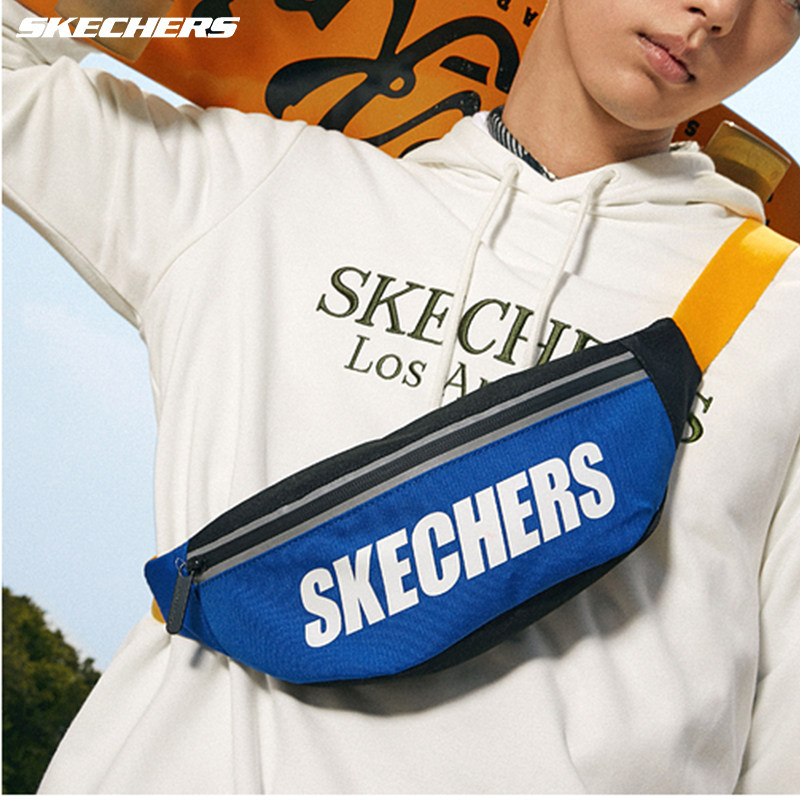 Skechers斯凯奇斜挎腰包女小众潮ins单肩包大容量男运动包手机包|ruв категории спортивная сумка/открытый пакет/аксессуары, карман - от Buy2taobao.com для оказания профессиональной услуги покупки агента Taobao