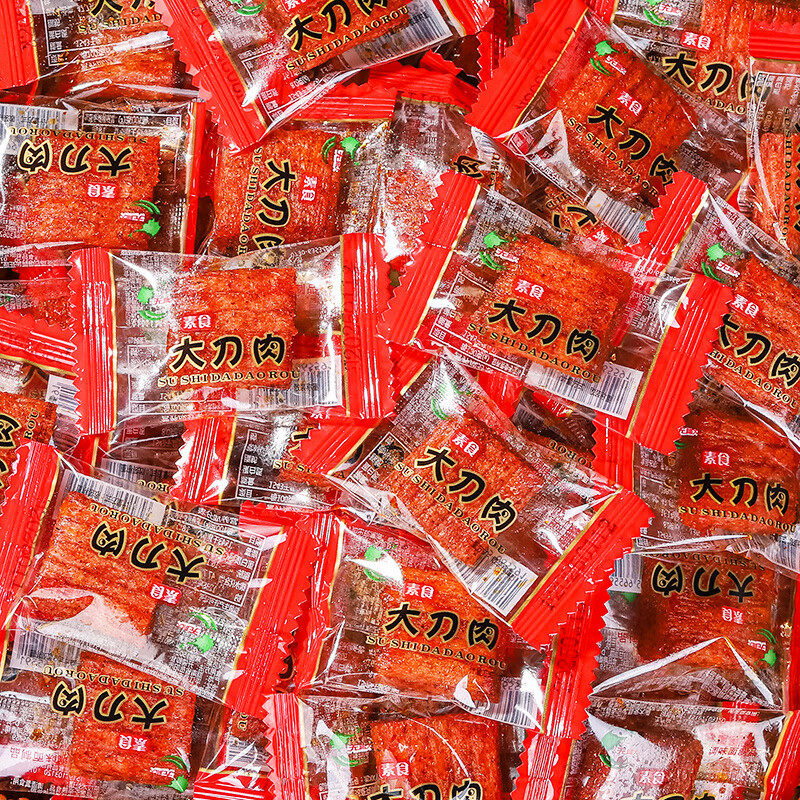 素大刀肉辣条素肉零食儿时怀旧小零食独立包装解馋休闲小吃批发