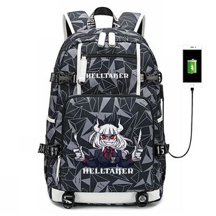 Helltaker地狱把妹王书包路西法别西卜游戏周边中学生男女双肩包