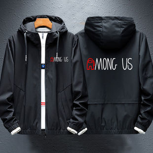 Among Us周边 在我们当中 我们之间有内鬼秋冬加棉卫衣外套连帽衫