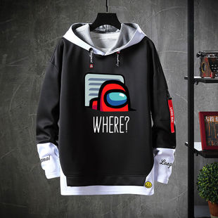 Among Us游戏周边卫衣我们当中有内鬼动漫二次学生假两件休闲衣服