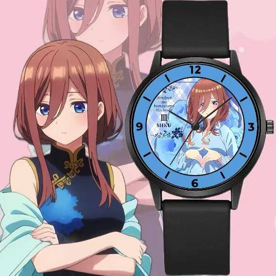 2025五等分的花嫁手表周边二次元谷子一花二乃三玖指针手表礼物