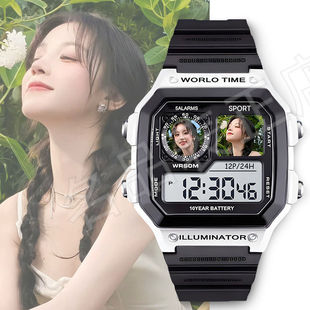 新款宋雨琦应援周边礼物电子手表可定制日常防水学生款运动有闹钟